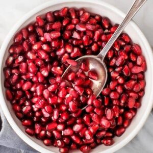 Pomegranate peeled